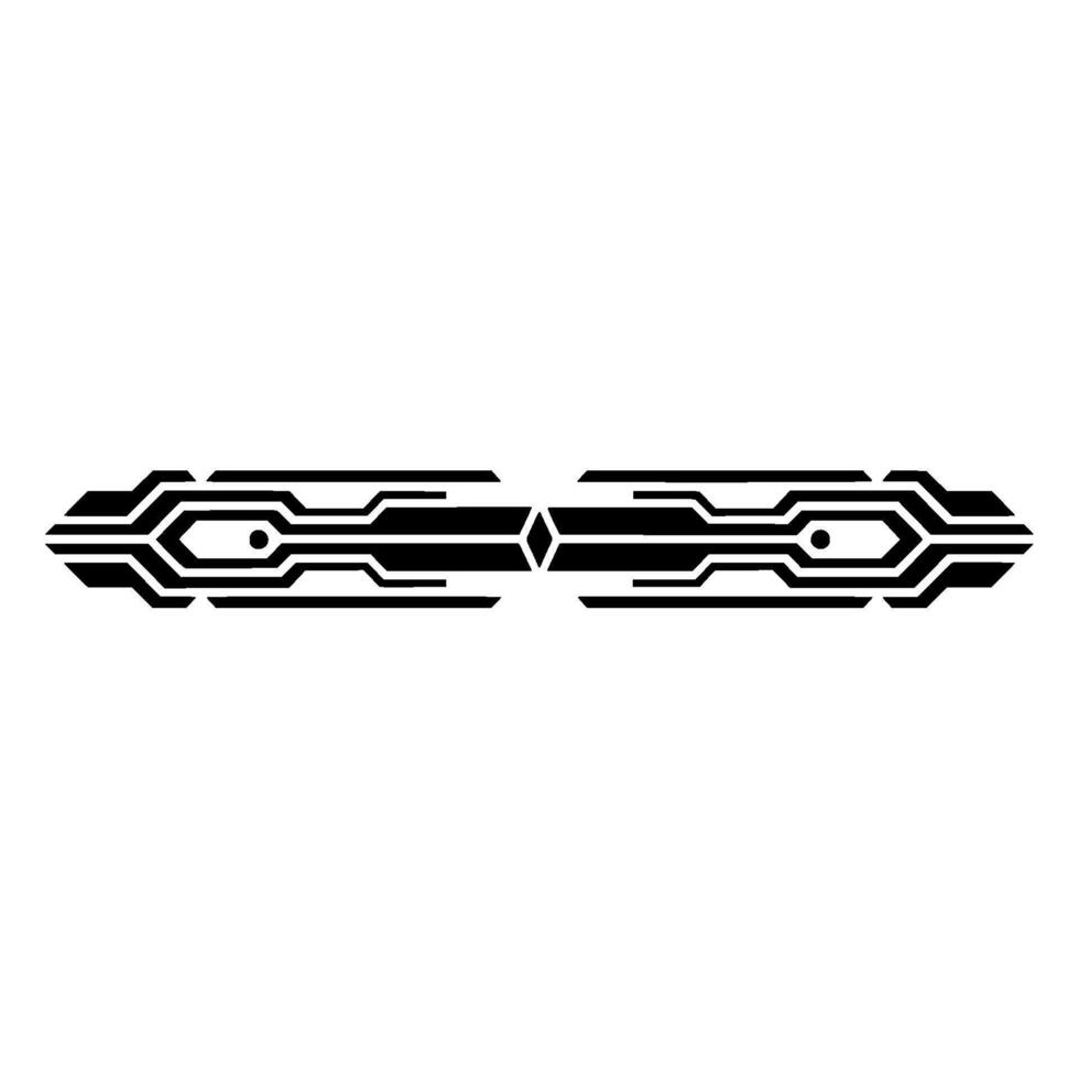 TechInspired Divider Geometric Circuit Board on White vector