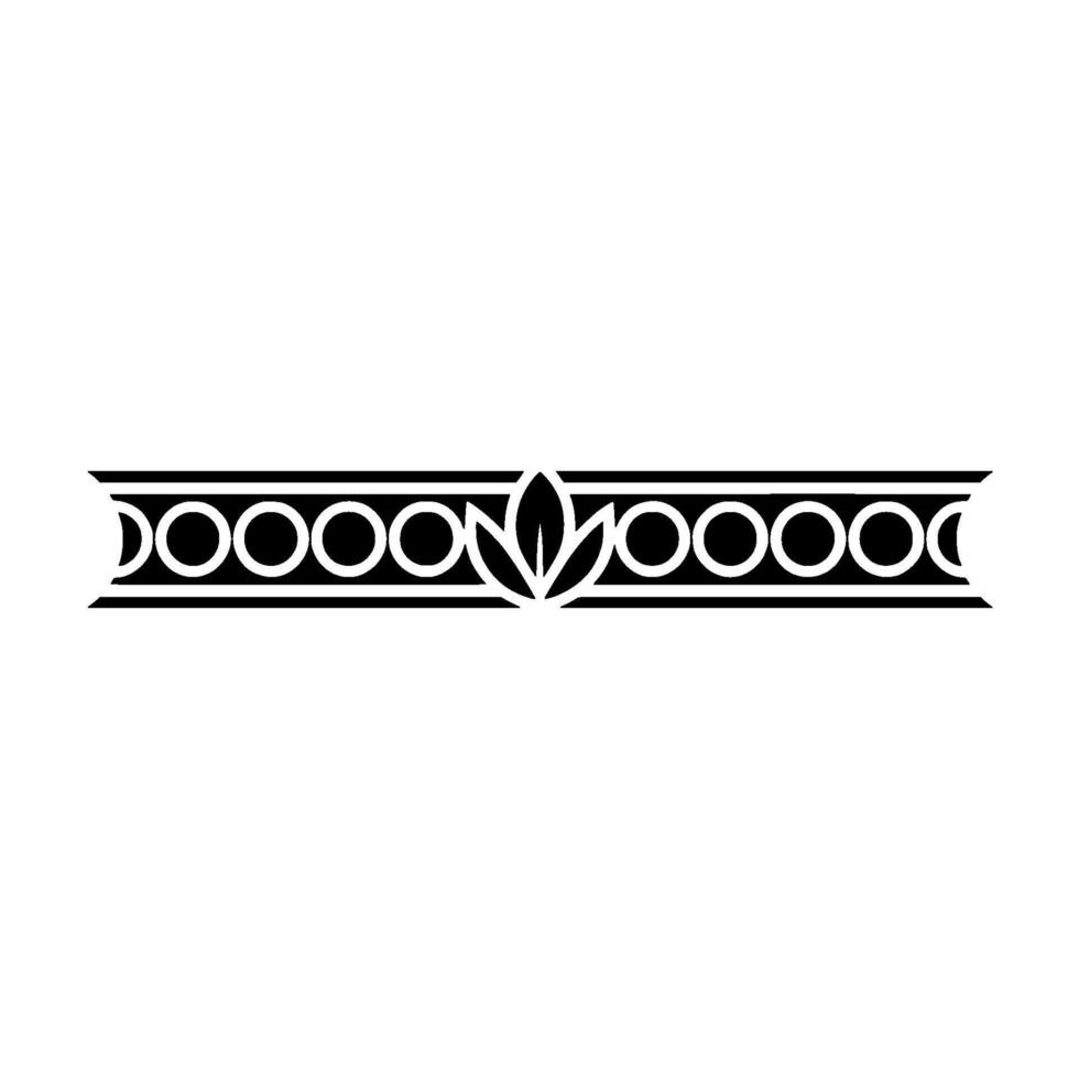 Elegant Decorative Border with Leaf Motif vector
