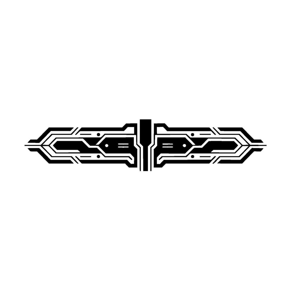 Futuristic Circuit Board , Tech Abstract on White vector
