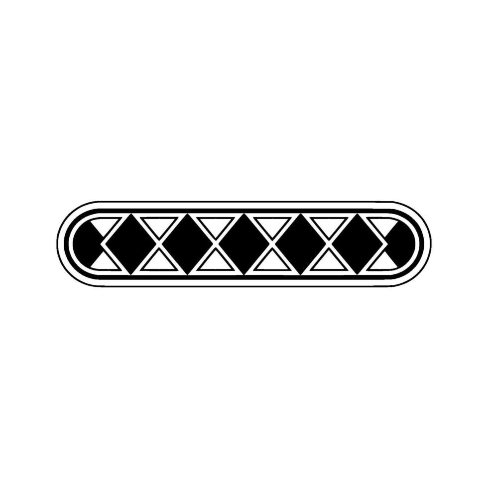 Geometric Diamond and Triangle Border on Light Background vector