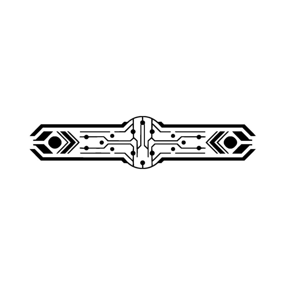 Circuit Board Element Modern Tech Minimalist vector