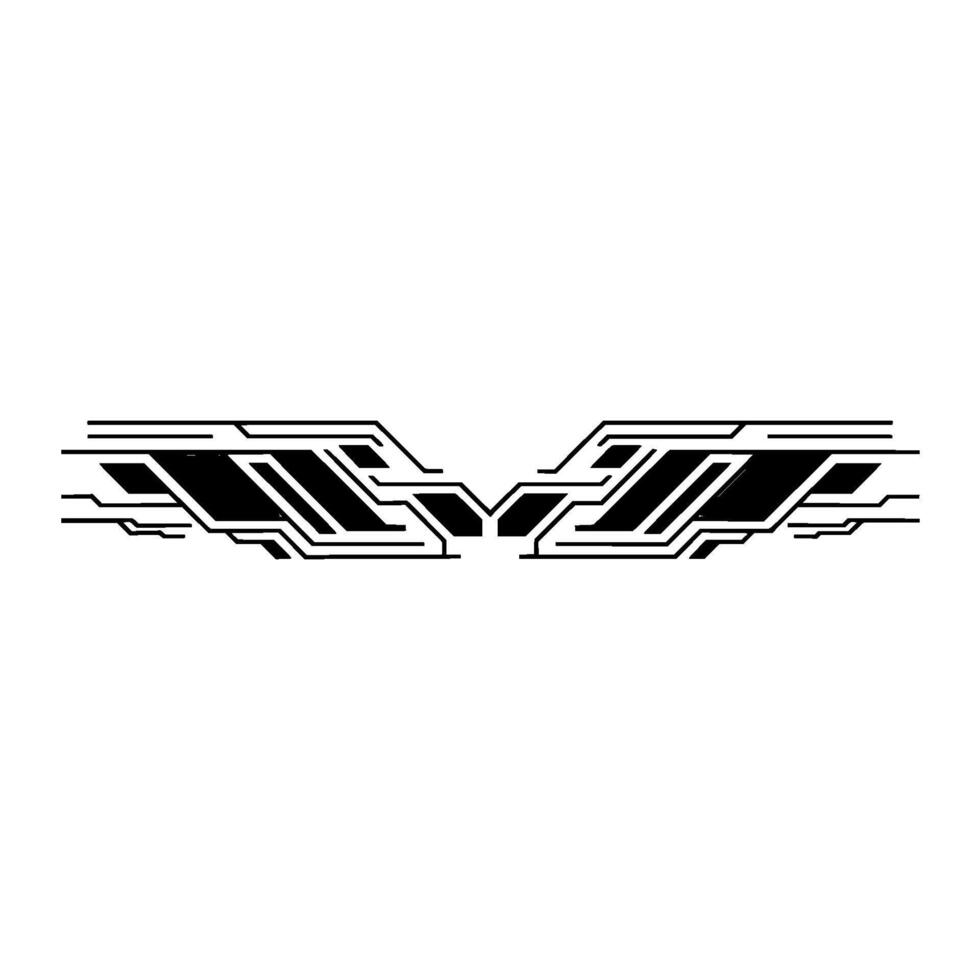 Abstract Tech Circuitry Element, Minimalist , Modern vector