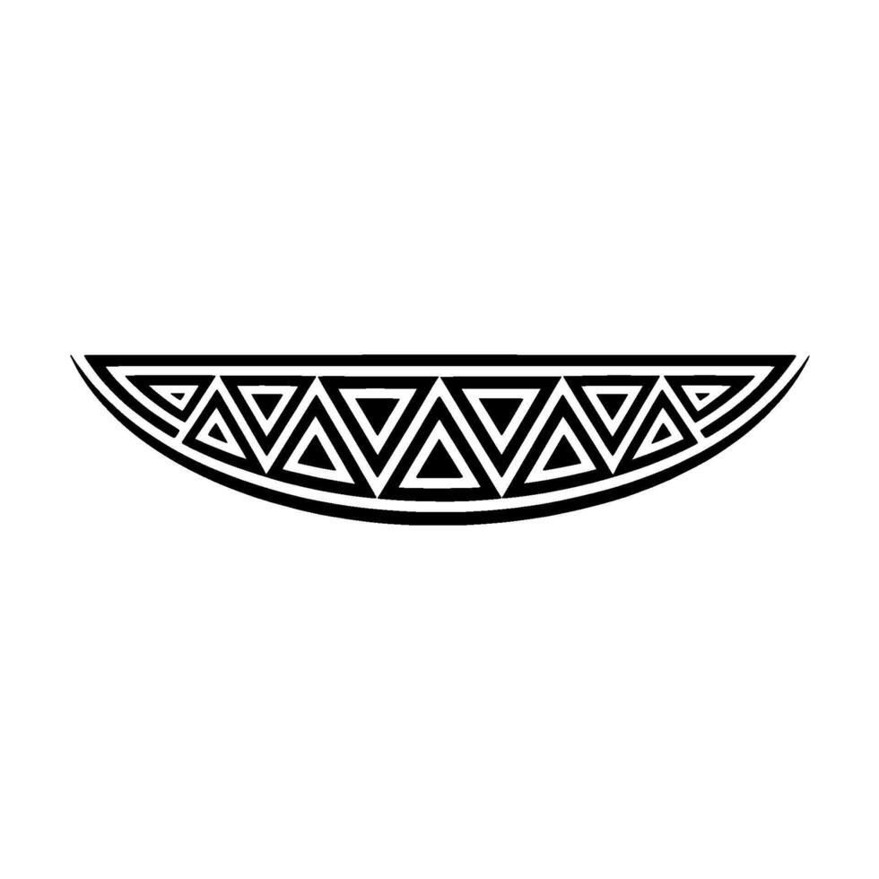 Geometric Triangle Pattern, Black and White vector