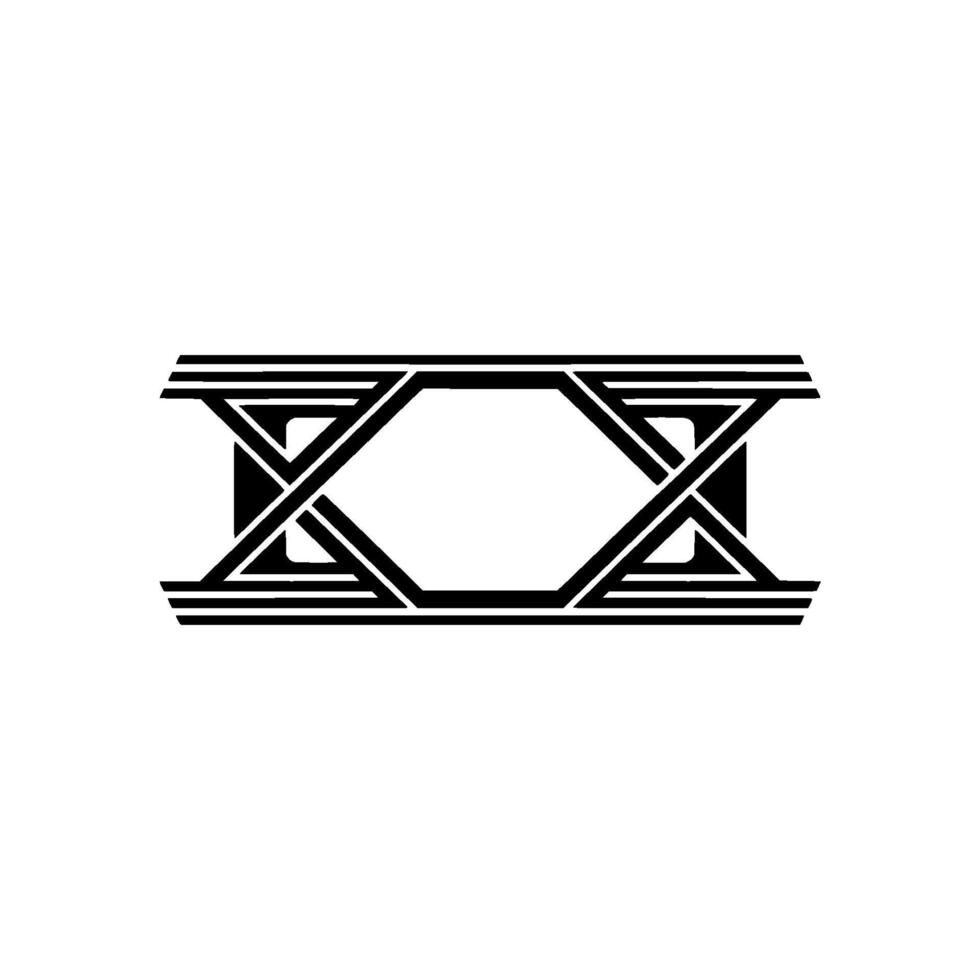 Geometric Black White Optical Illusion , Minimalist vector