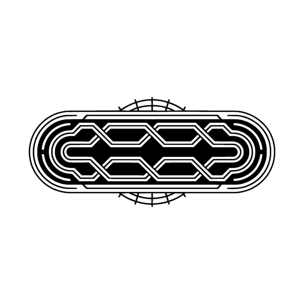Abstract Geometric Pattern on White Background, Minimalist vector