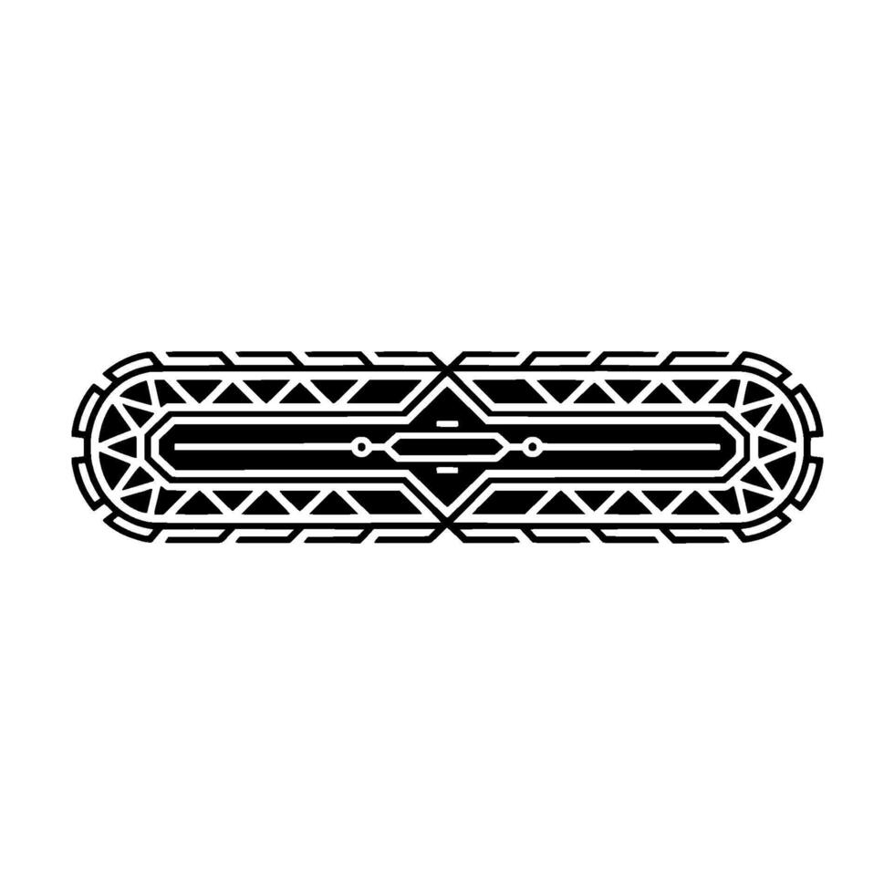 Minimalist Geometric Ornament on White, Modern Abstract vector