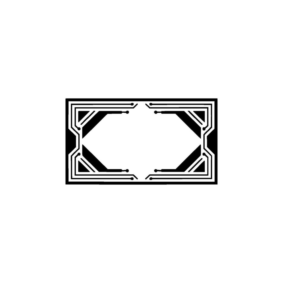 Modern Circuit Board , Geometric Element vector