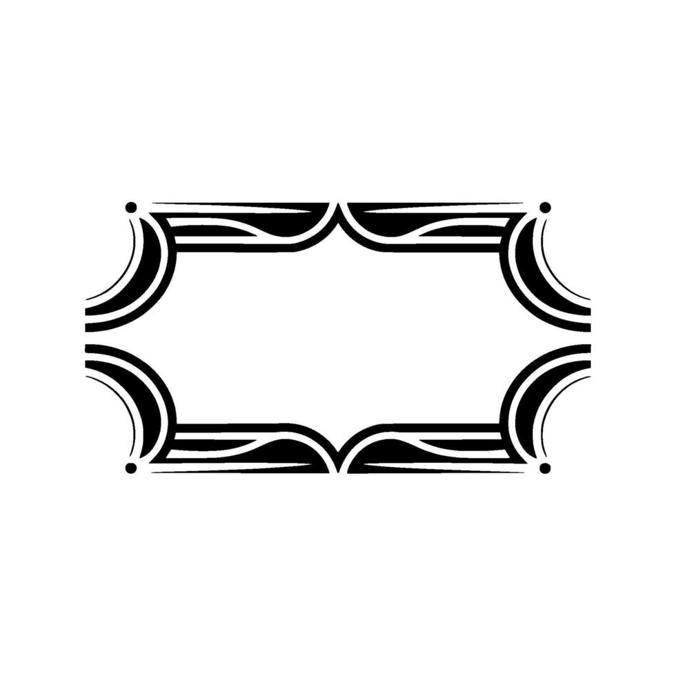 Elegant Black and White Frame with Minimalist Style vector