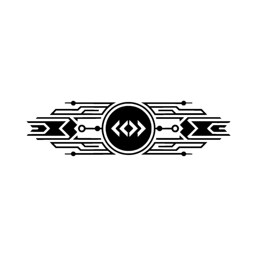 Modern Coding Symbol in Art Deco Style vector