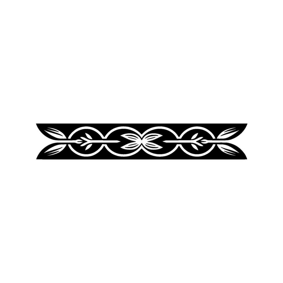 Elegant Black and White Floral Border on White Background 10 vector