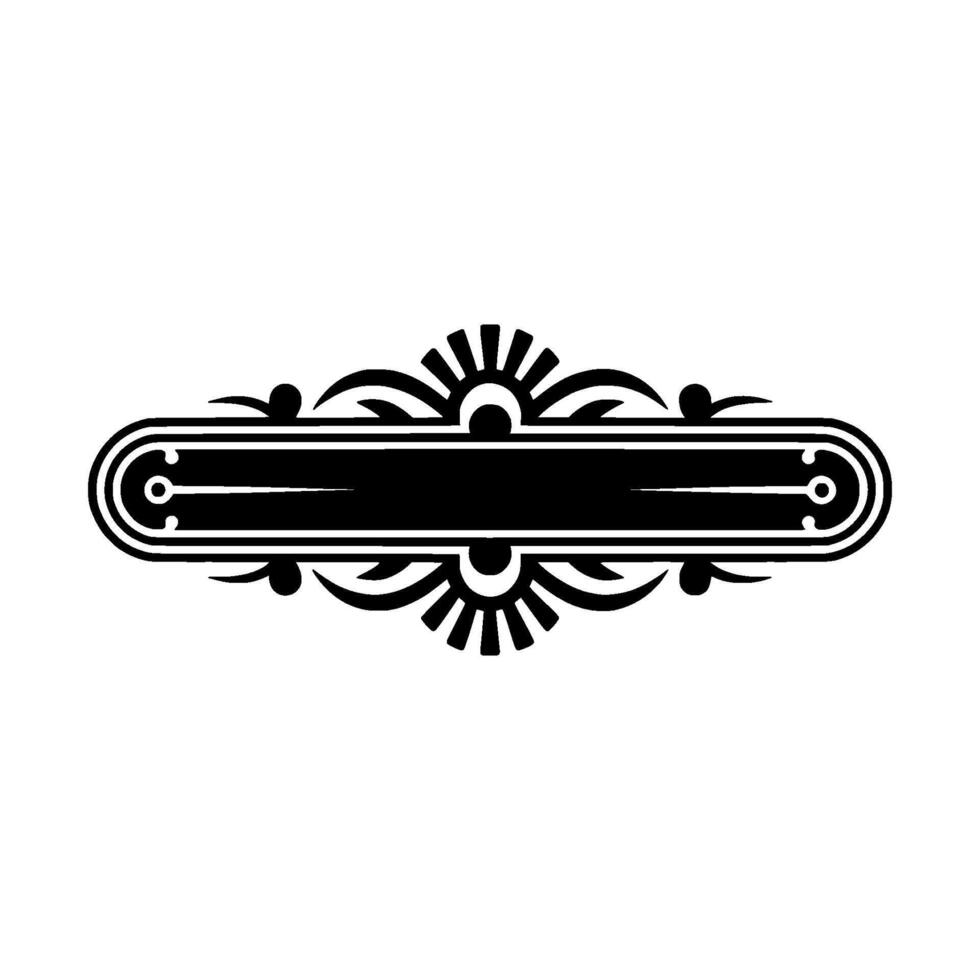 Elegant Black and White Decorative Banner vector