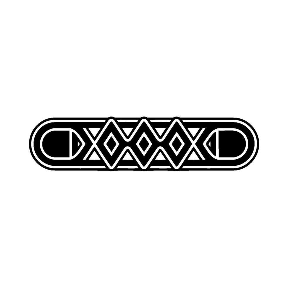 Abstract Geometric Art Deco Ornament on White Background vector