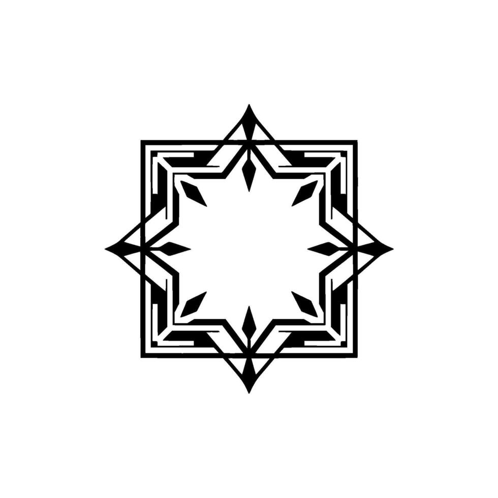 Geometric Starburst Art Deco on Cream Background vector