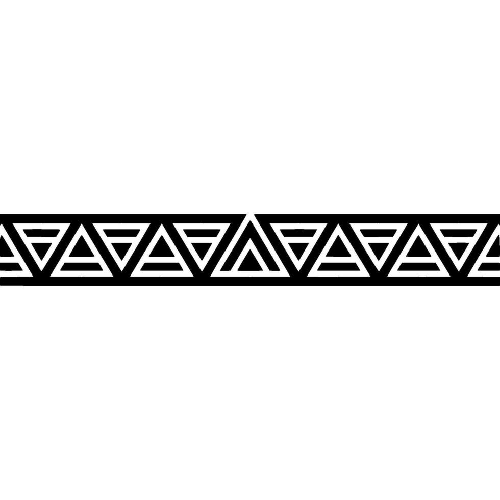 Minimalist Geometric Border Black Triangles on Light Background vector