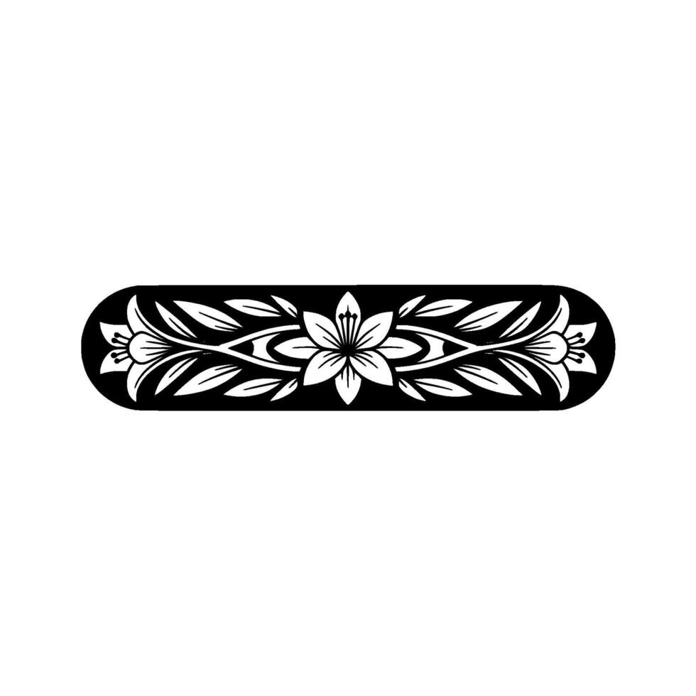 Floral Ornament, Art Nouveau Style, Elegant Element vector