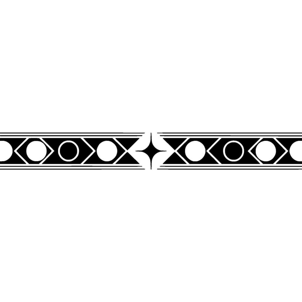 Geometric Pattern Border , Black White, Minimalist Abstract vector