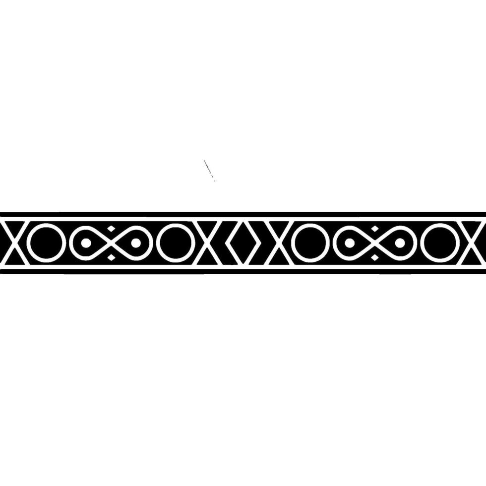 Minimalist Geometric Black and White Border with Sunburst vector