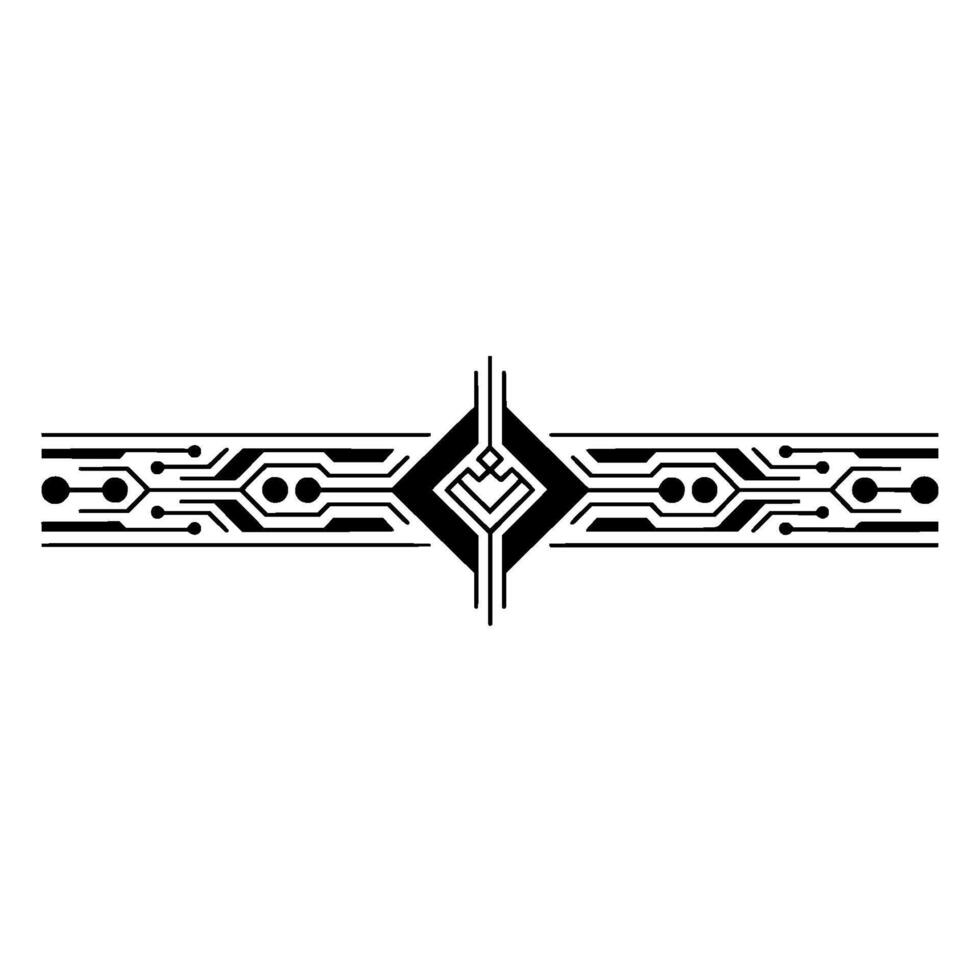 Futuristic Circuit Board Abstract Tech Pattern on White vector