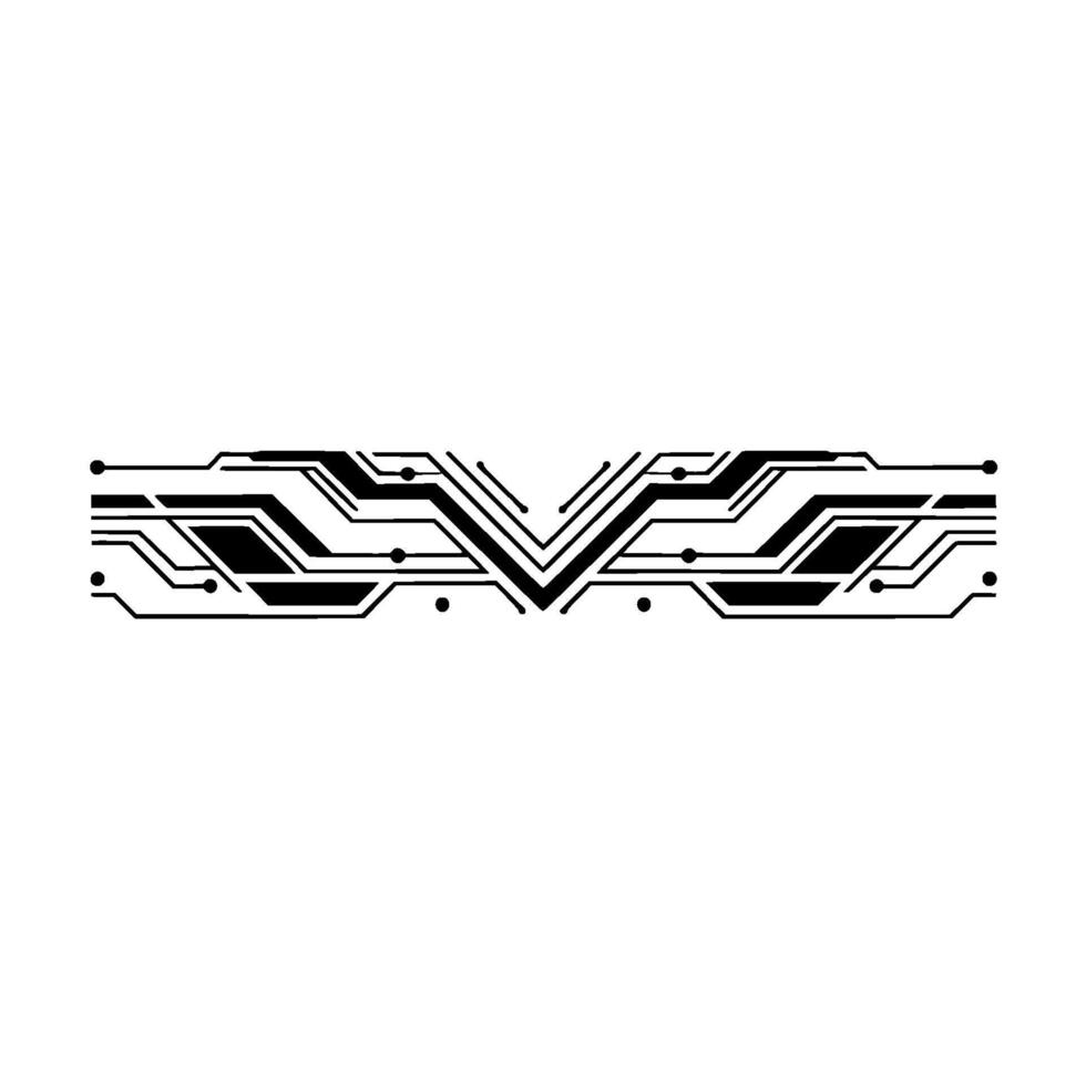 Abstract Circuit Board Element, Digital Technology vector