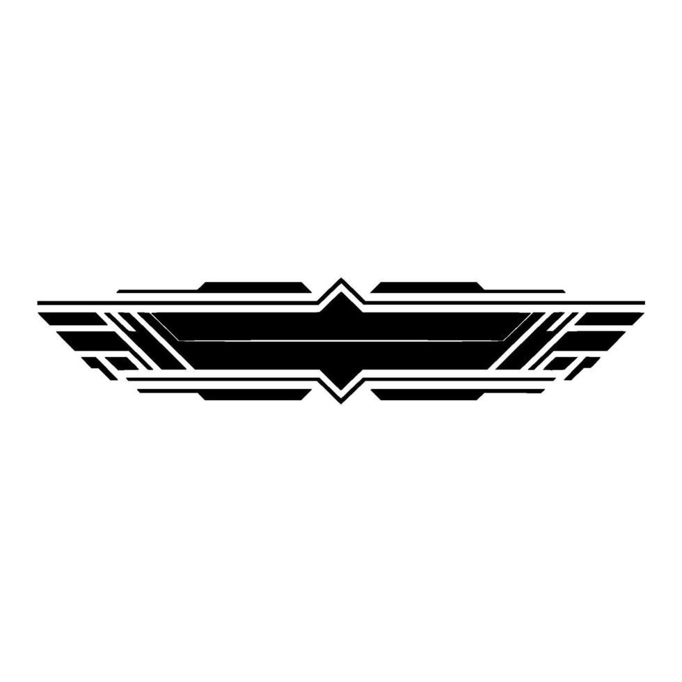 Abstract Geometric Badge Futuristic Element, Minimalist Style vector