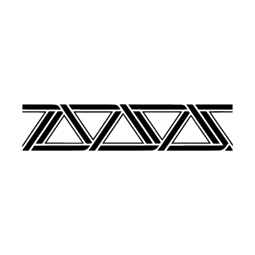 Geometric Black and White Triangle Pattern on White Background vector