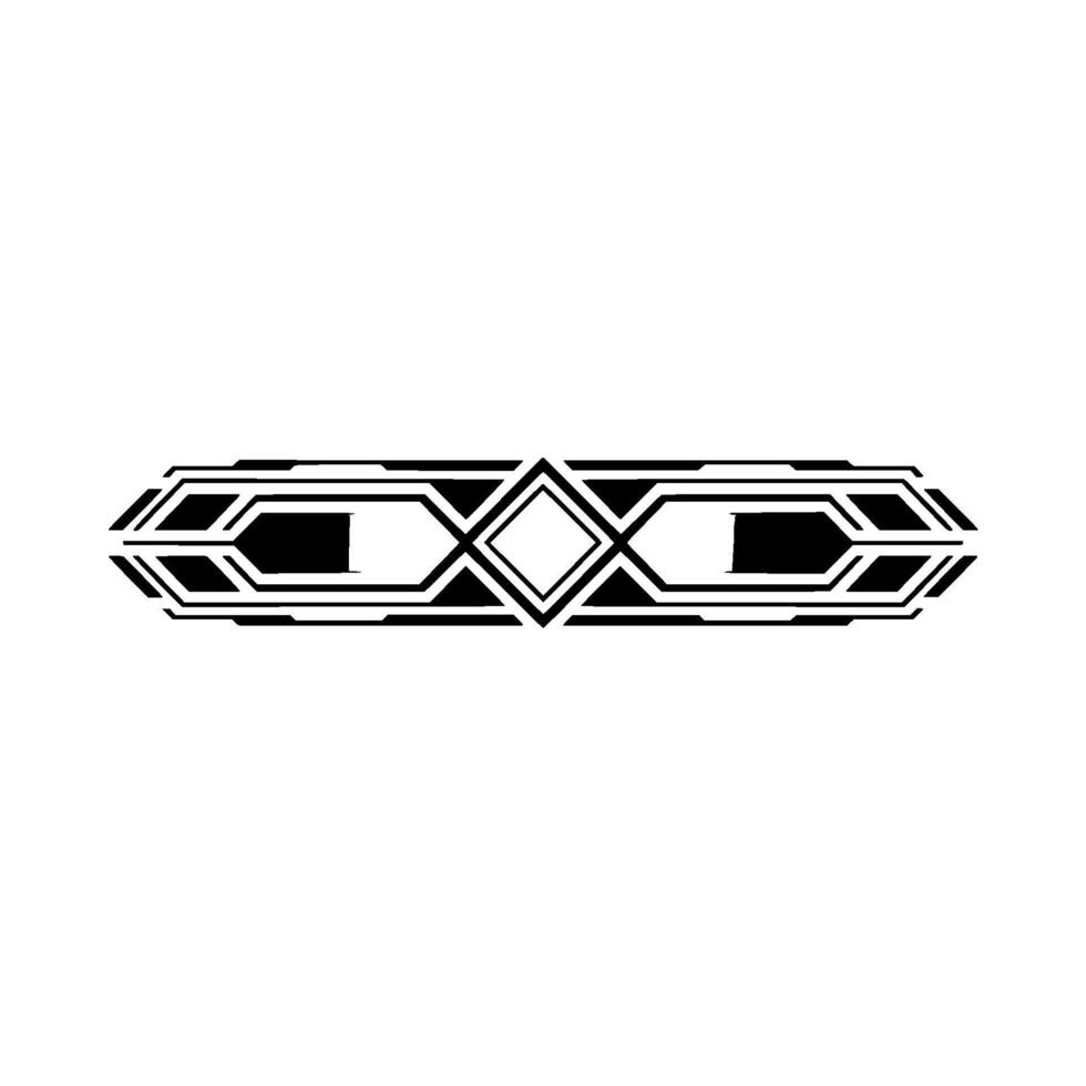 Abstract Geometric in Black and Gray, Decorative Border vector