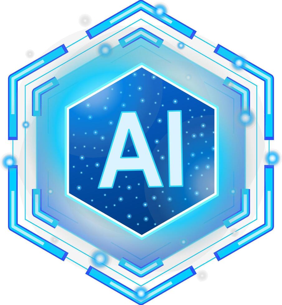 Hexagonal AI processor in a digital vector
