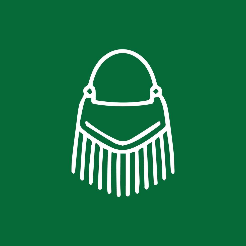 Fashionable Fringe Handbag A Stylish Accessory for Any Occasion vector