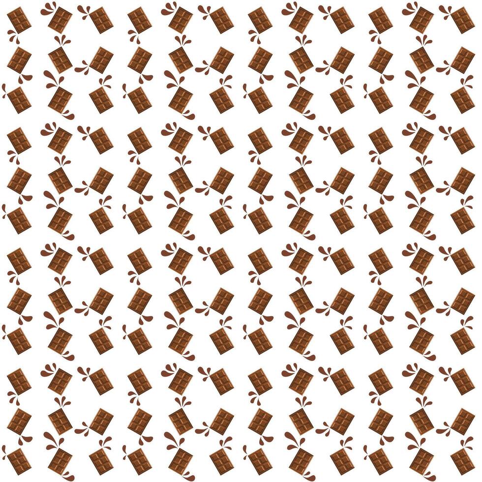 Seamless Pattern Chocolate Bars Background Design vector