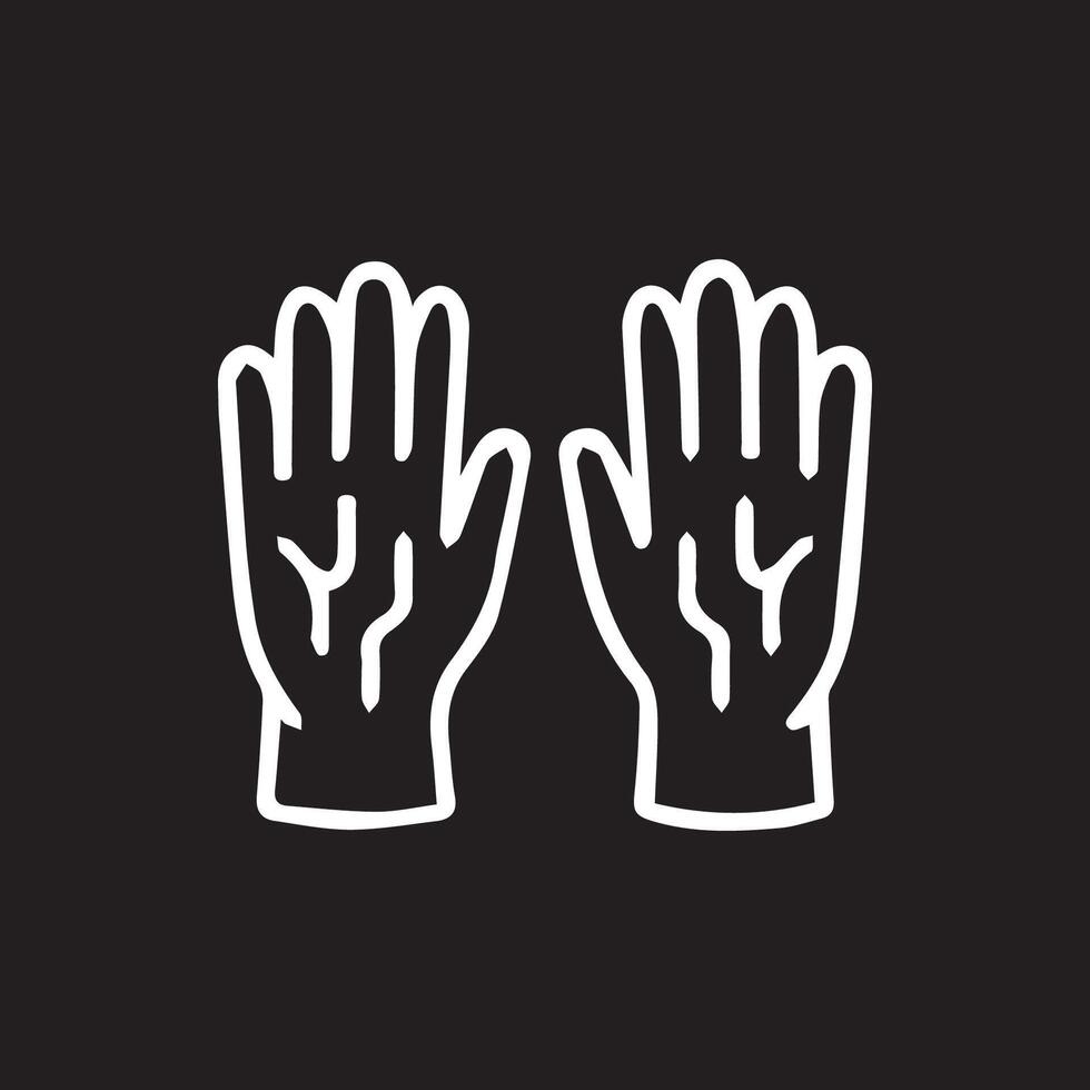 Hands Illustration Symbolic Representation of Giving and Receiving vector