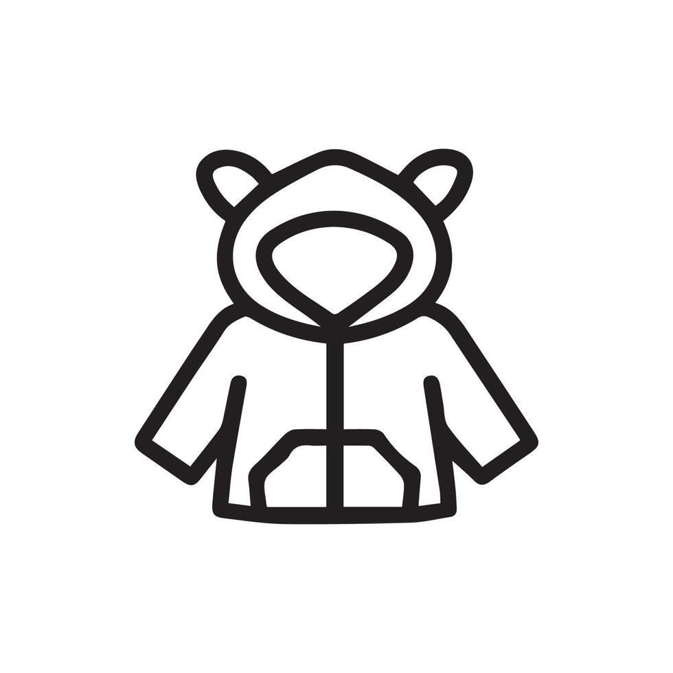 Adorable Teddy Bear Hoodie A Cozy Friend for Every Little Adventure vector