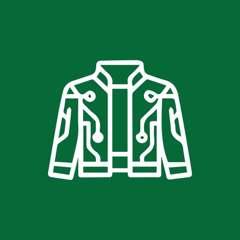 Circuit Board Jacket Design A Futuristic Style Fashion Statement vector