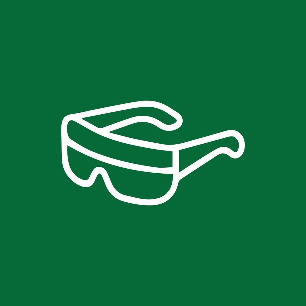 Experience Virtual Reality with Sleek White VR Glasses Illustration vector