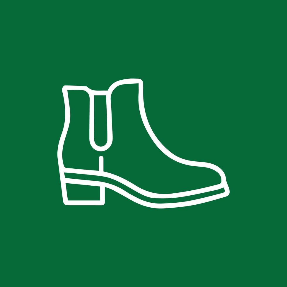 Stylish Chelsea Boot Graphic Elegant Footwear Icon Simple Fashion vector