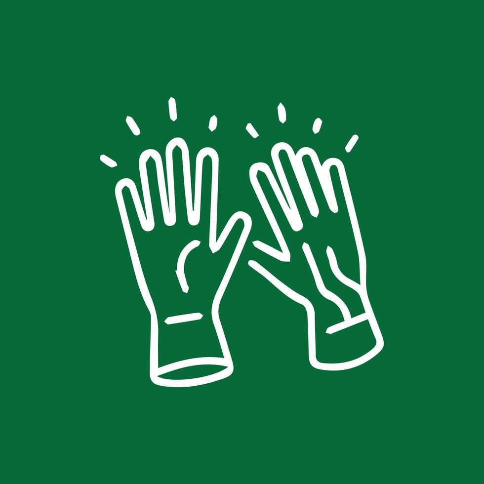 Safety First Icons Protective Gloves Essential Protection Symbol vector