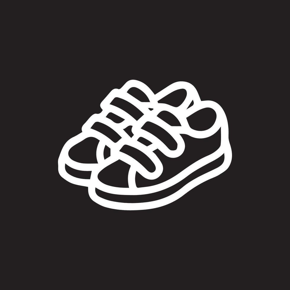 Cute little shoes for your lovely baby with easy fastening straps vector
