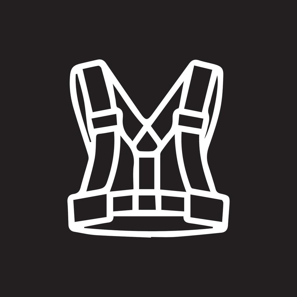 Safety First Gear Up with a Protective Vest Essential for Safety vector