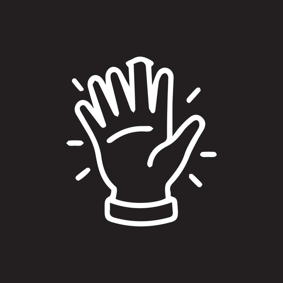 Bright Hand Reaching Out Symbolic Gesture of Connection and Invitation vector