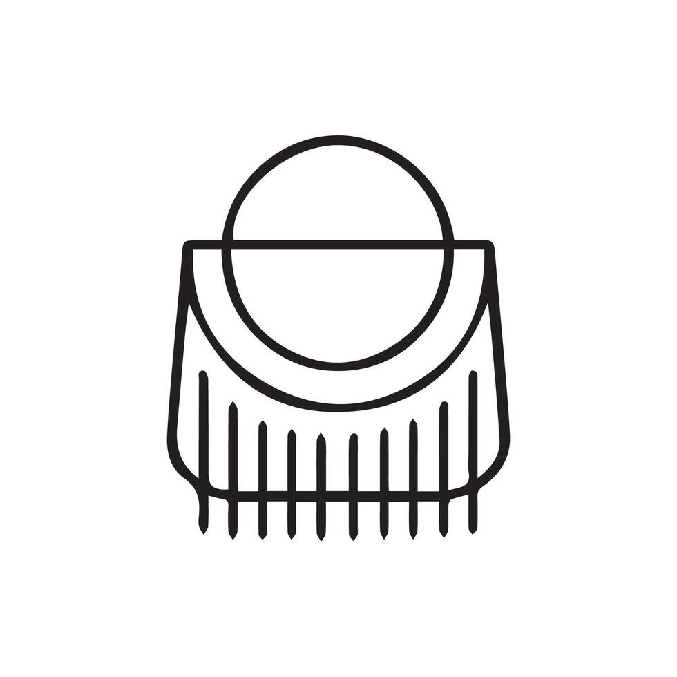 Sleek Abstract Symbol A Modern Minimalist Icon Design Element vector