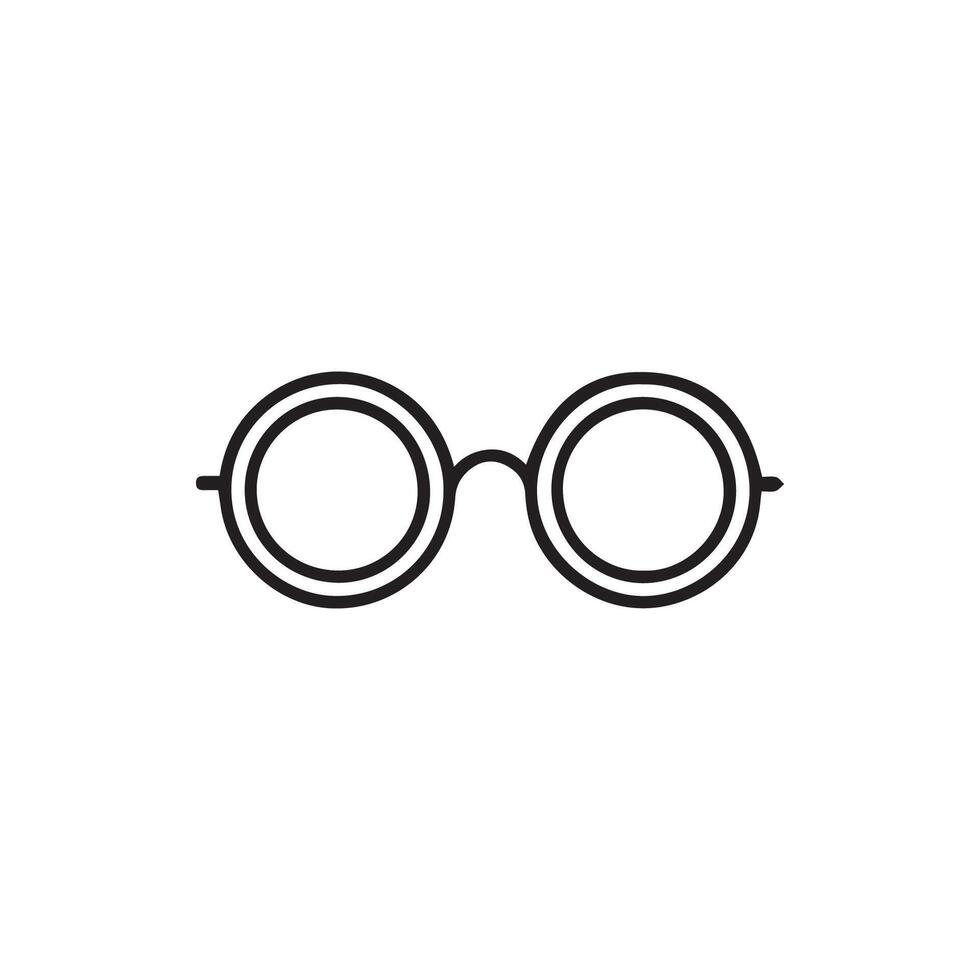 Elegant round framed eyeglasses offering clear vision and stylish look vector