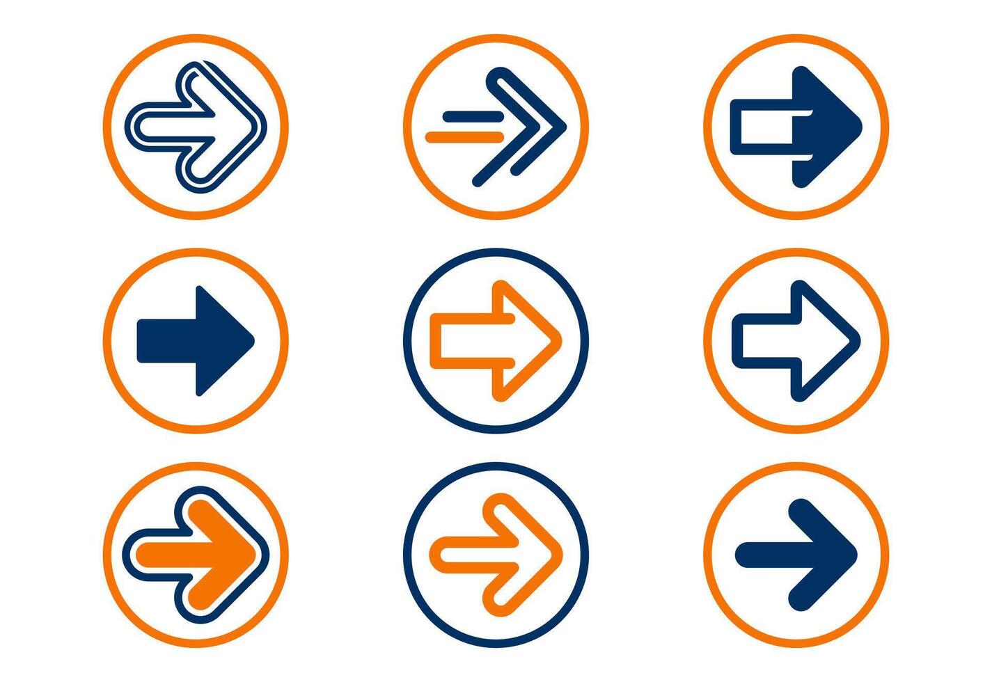 Arrow icons set design, Arrow sign symbol vector