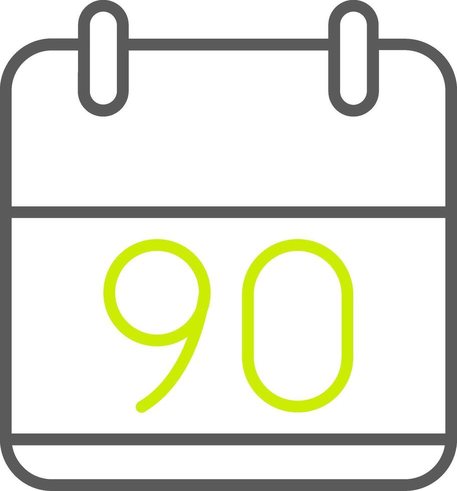 90 Days Custom Tech Badge vector