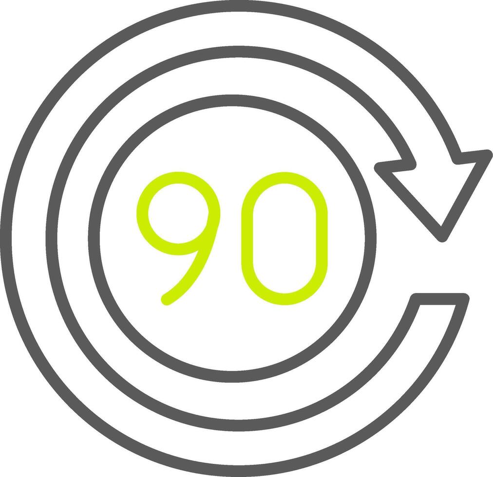 90 Days Elegant Visual Mark vector