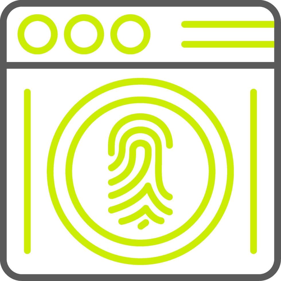Biometrics Dynamic Tech Badge vector