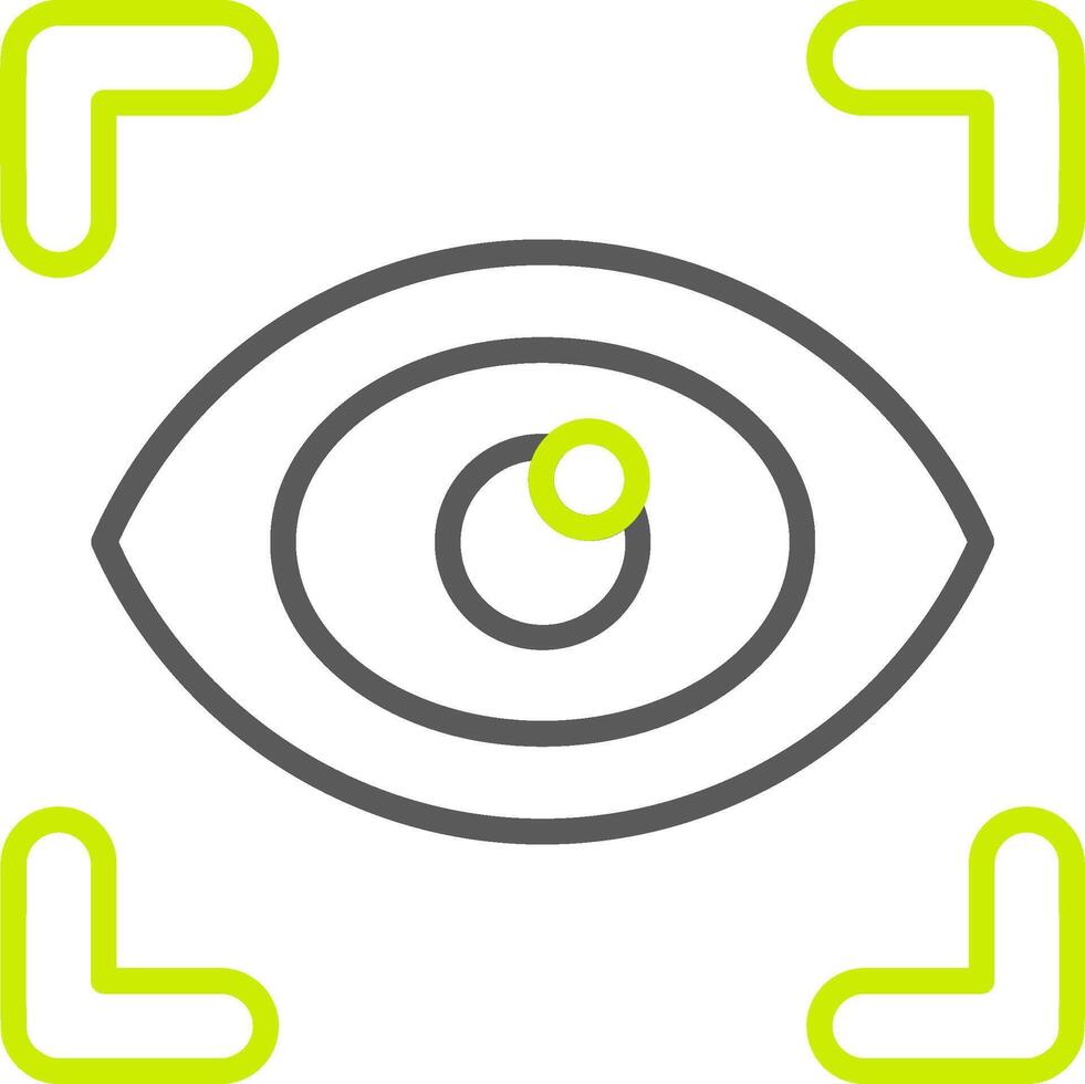 Eye Scanner Neon Grid Feature vector