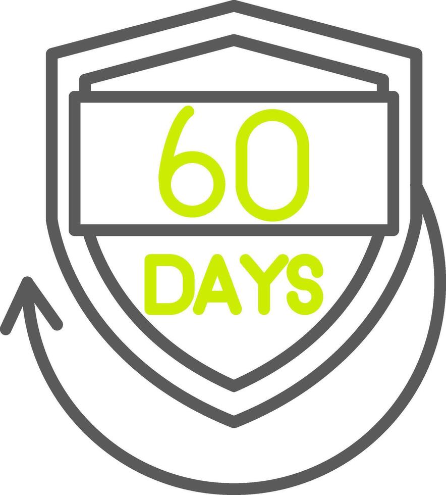 60 Days Smart Creative Piece vector
