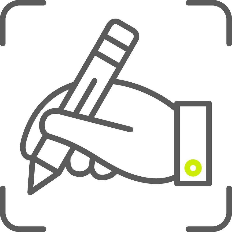 Handwriting Polished Interface Symbol vector
