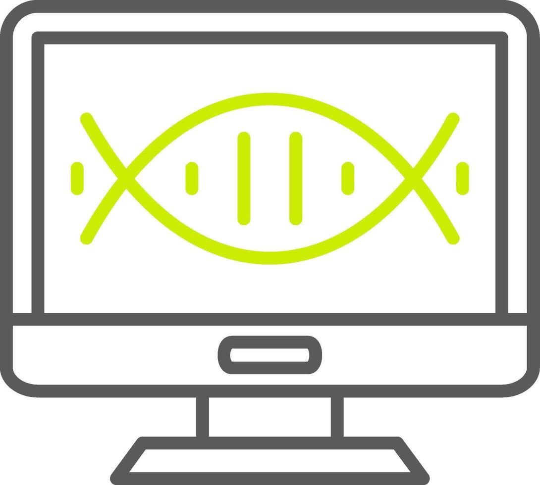 Dna Structure Modern UI Piece vector