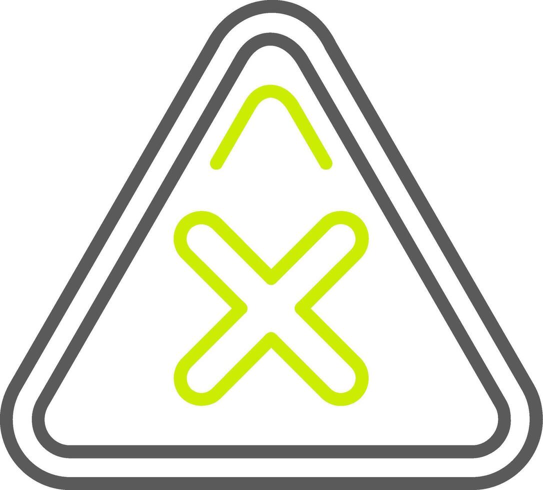 Alert Streamlined Line Drawing vector