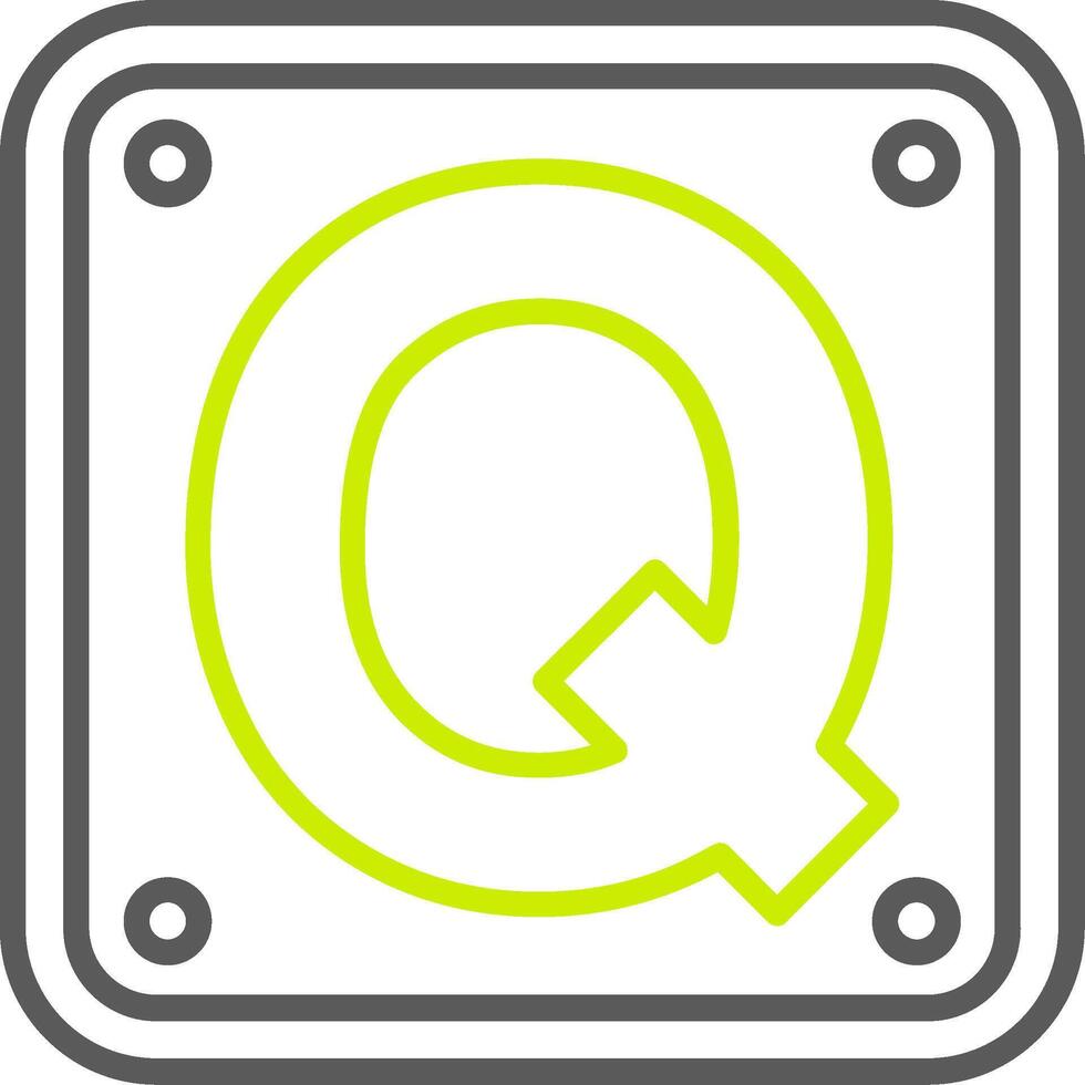 Letter Q NextGen Design Token vector